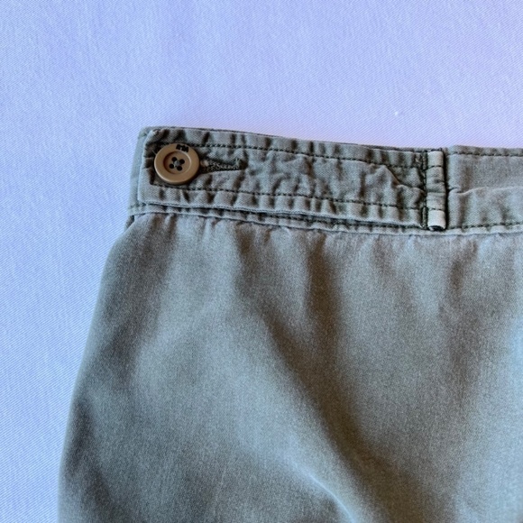 RtA Theodora ankle length army green distressed soft cotton pants - Picture 7 of 11